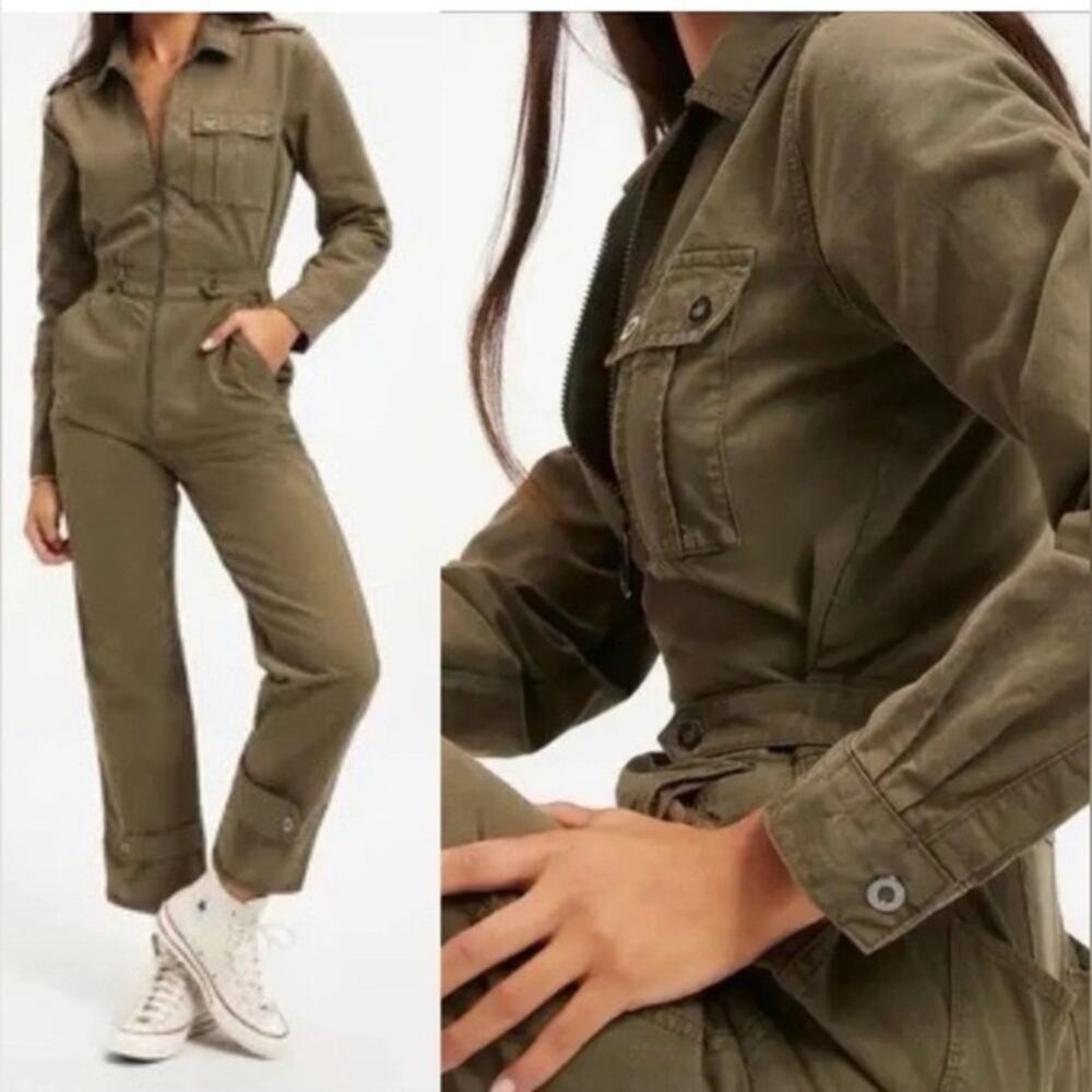 Good American NWT Desert Flight Jumpsuit Envy Green Size Medium